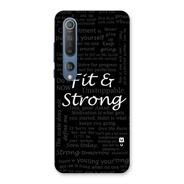 Fit And Strong Back Case for Mi 10