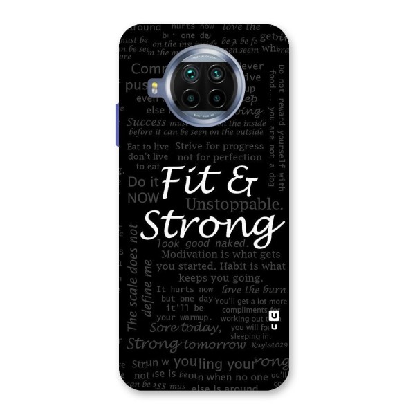 Fit And Strong Back Case for Mi 10i