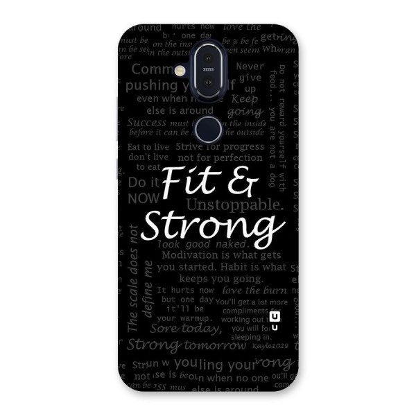 Fit And Strong Back Case for Nokia 8.1