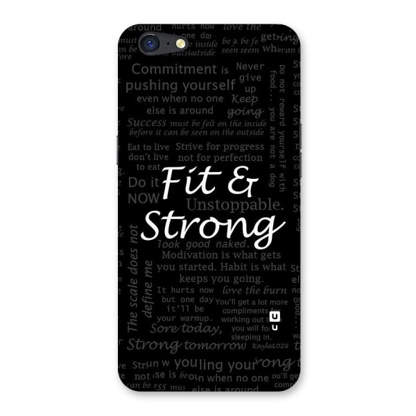 Fit And Strong Back Case for Oppo A71