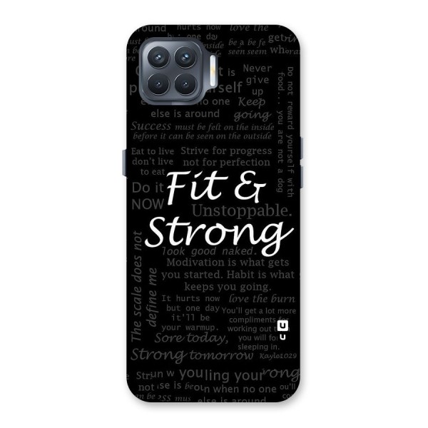 Fit And Strong Back Case for Oppo F17 Pro