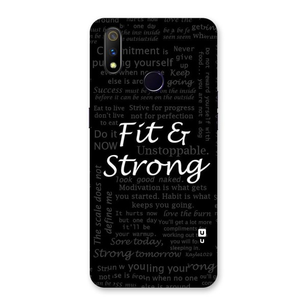 Fit And Strong Back Case for Realme 3 Pro