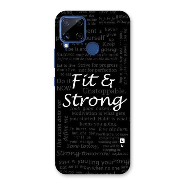 Fit And Strong Back Case for Realme C12