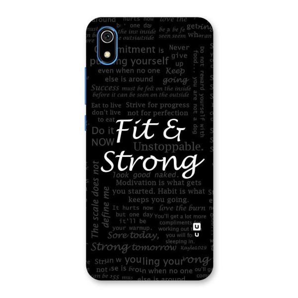 Fit And Strong Back Case for Redmi 7A