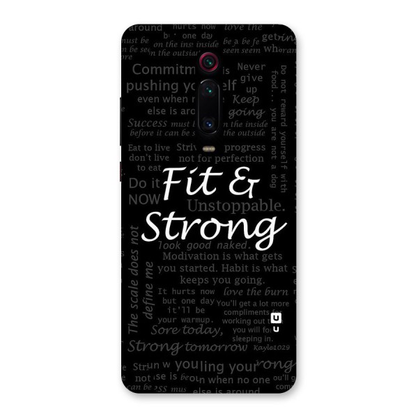 Fit And Strong Back Case for Redmi K20 Pro