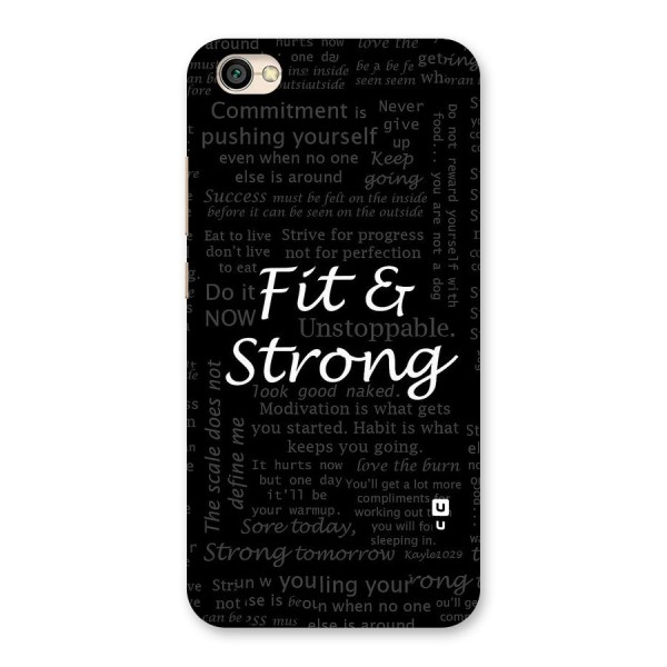 Fit And Strong Back Case for Redmi Y1 Lite