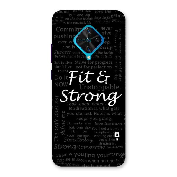 Fit And Strong Back Case for Vivo S1 Pro