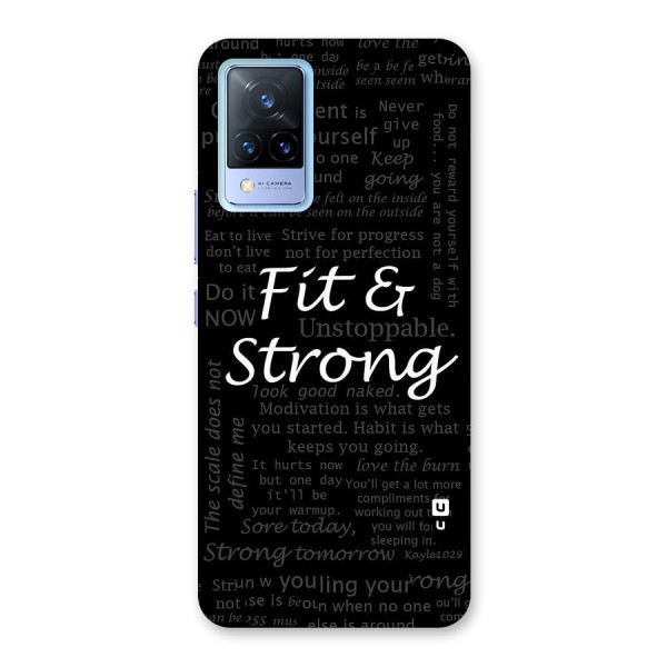 Fit And Strong Back Case for Vivo V21 5G