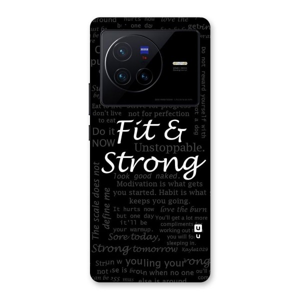 Fit And Strong Back Case for Vivo X80