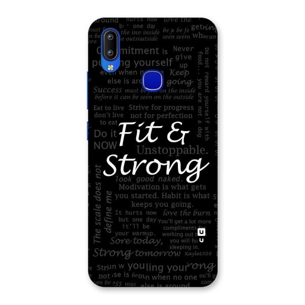 Fit And Strong Back Case for Vivo Y91