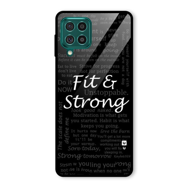 Fit And Strong Glass Back Case for Galaxy F62