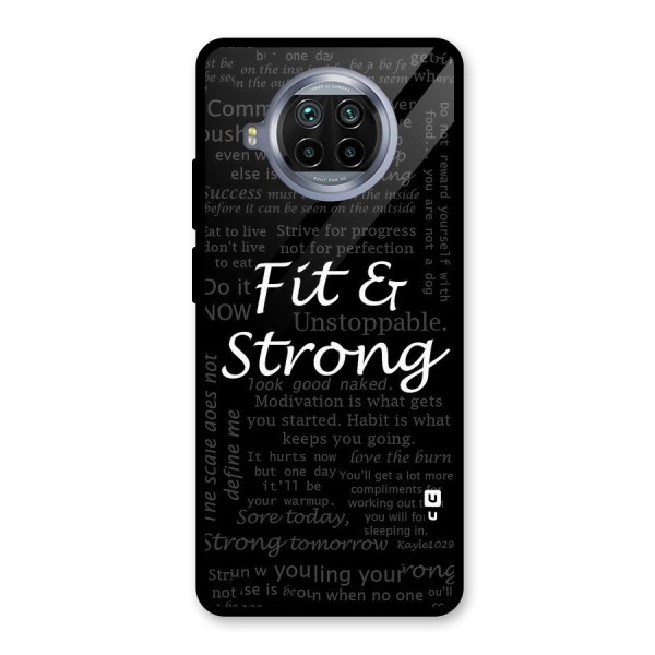 Fit And Strong Glass Back Case for Mi 10i