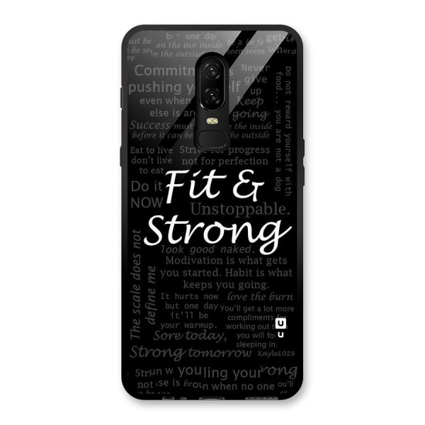 Fit And Strong Glass Back Case for OnePlus 6