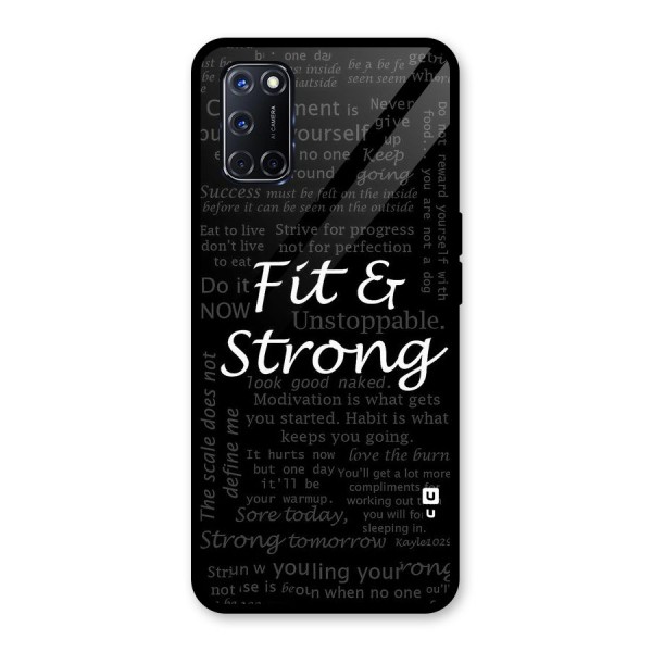 Fit And Strong Glass Back Case for Oppo A52