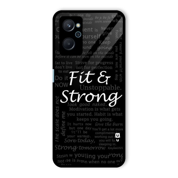 Fit And Strong Glass Back Case for Realme 9i