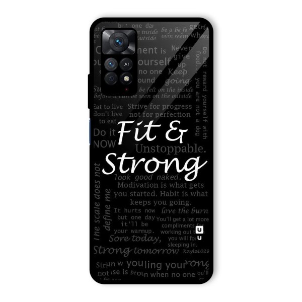Fit And Strong Glass Back Case for Redmi Note 11 Pro