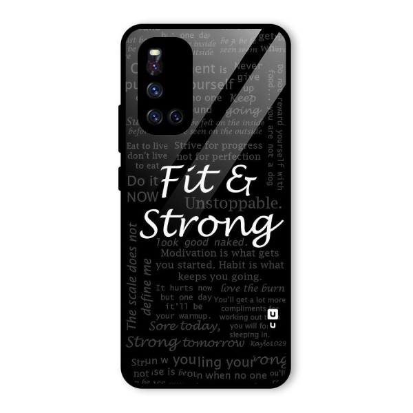 Fit And Strong Glass Back Case for Vivo V19