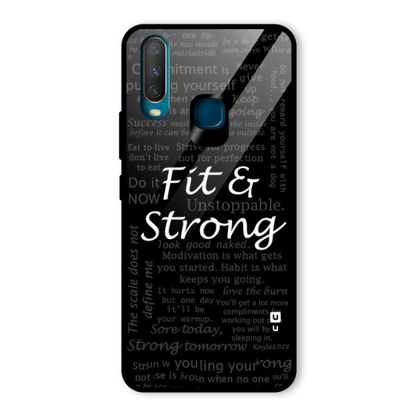 Fit And Strong Glass Back Case for Vivo Y15