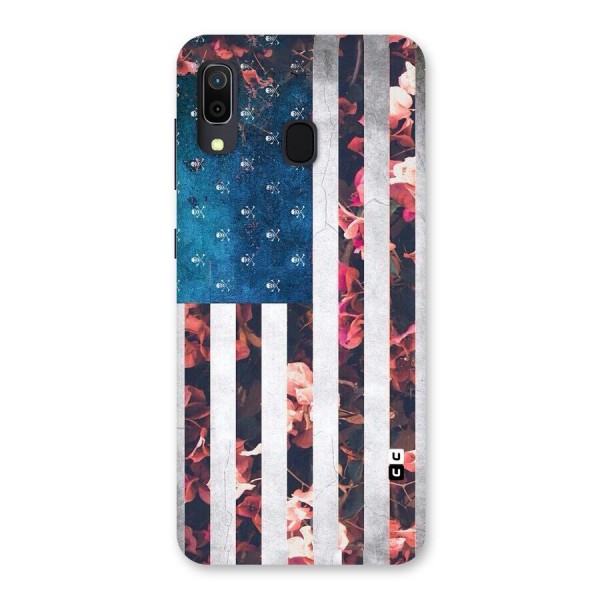 Flag Stripes Back Case for Galaxy A20