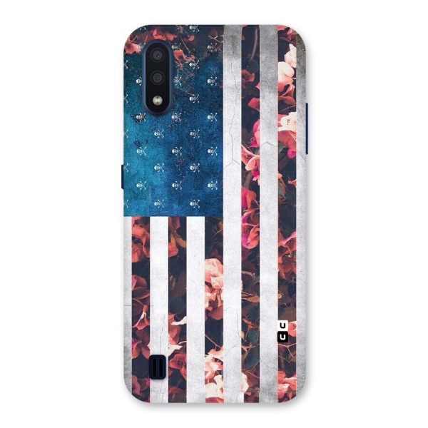 Flag Stripes Back Case for Galaxy M01