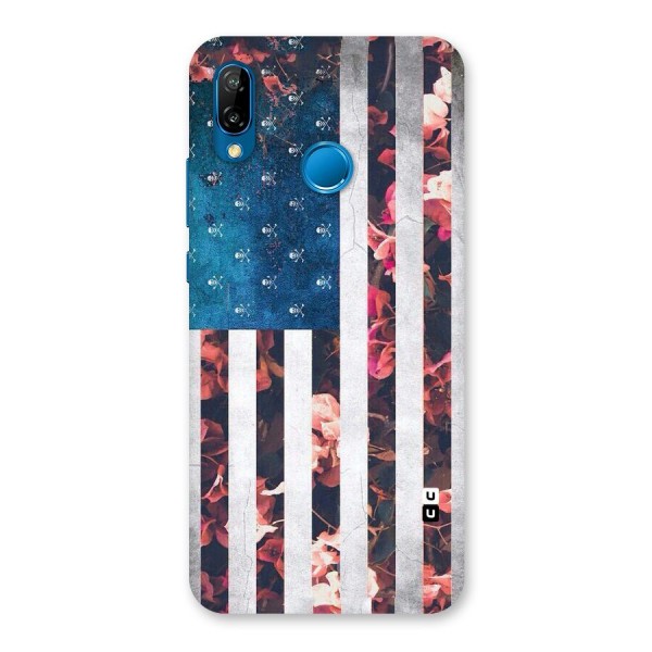 Flag Stripes Back Case for Huawei P20 Lite