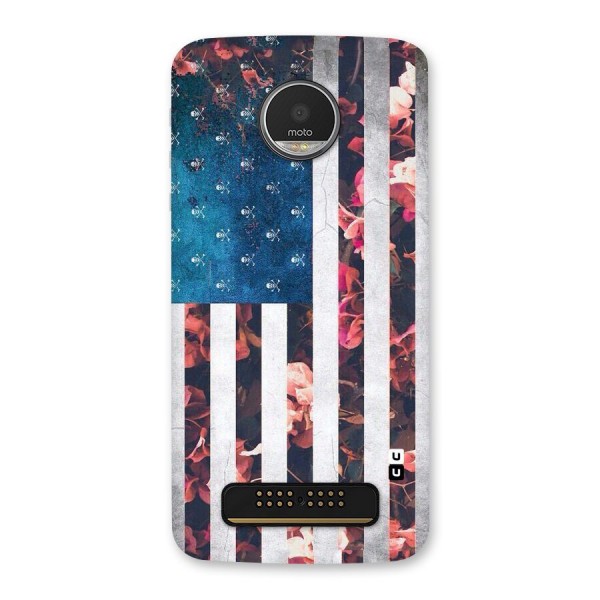 Flag Stripes Back Case for Moto Z Play