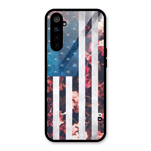 Flag Stripes Glass Back Case for Realme 6