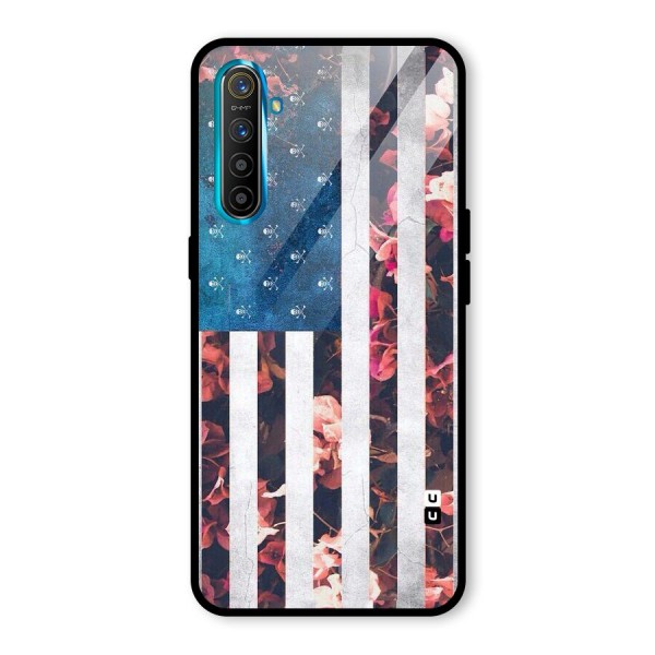 Flag Stripes Glass Back Case for Realme XT