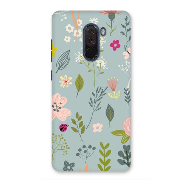 Flawless Flowers Back Case for Poco F1