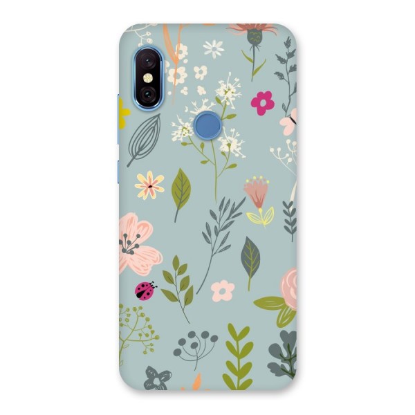 Flawless Flowers Back Case for Redmi Note 6 Pro