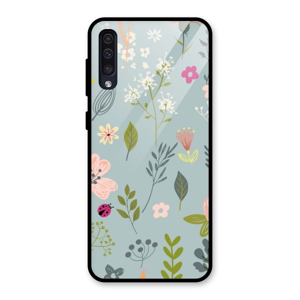 Flawless Flowers Glass Back Case for Galaxy A50s