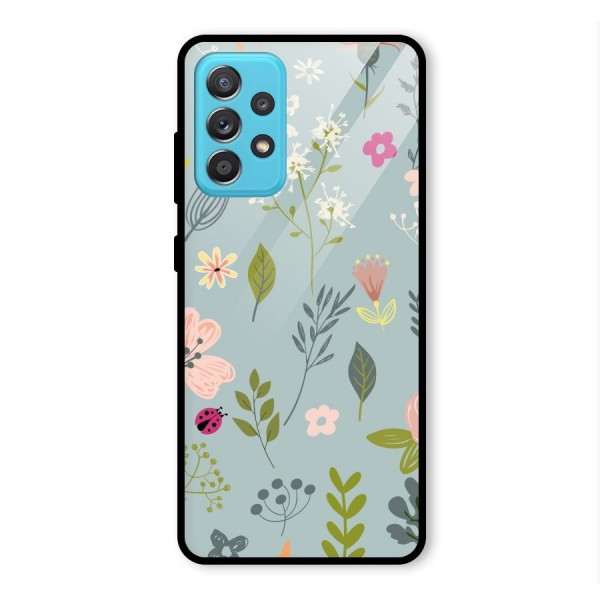 Flawless Flowers Glass Back Case for Galaxy A52s 5G