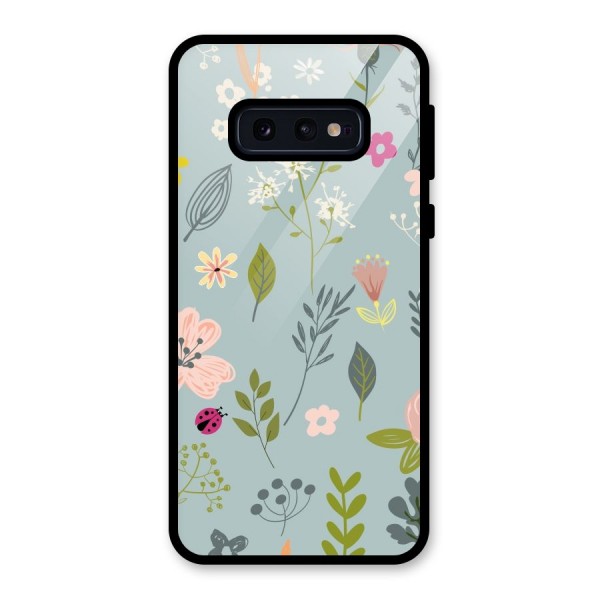 Flawless Flowers Glass Back Case for Galaxy S10e