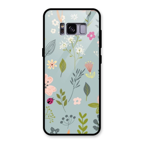 Flawless Flowers Glass Back Case for Galaxy S8