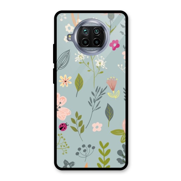 Flawless Flowers Glass Back Case for Mi 10i