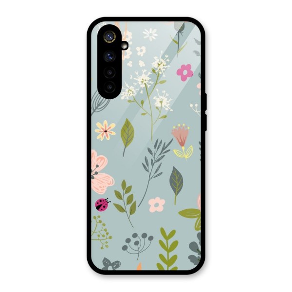 Flawless Flowers Glass Back Case for Realme 6i