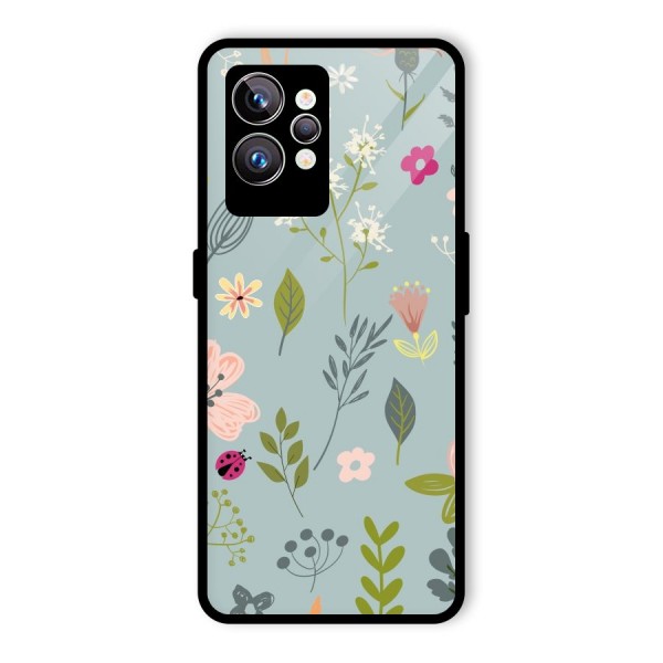 Flawless Flowers Glass Back Case for Realme GT2 Pro