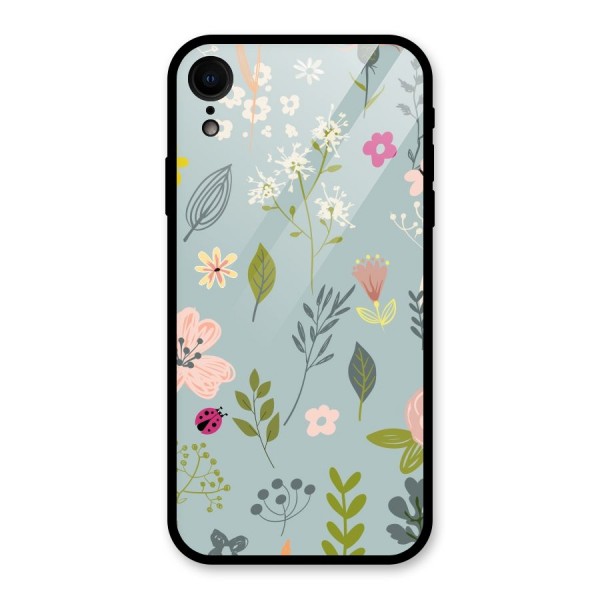 Flawless Flowers Glass Back Case for XR