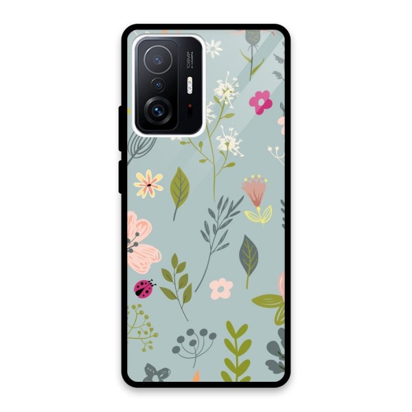 Flawless Flowers Glass Back Case for Xiaomi 11T Pro