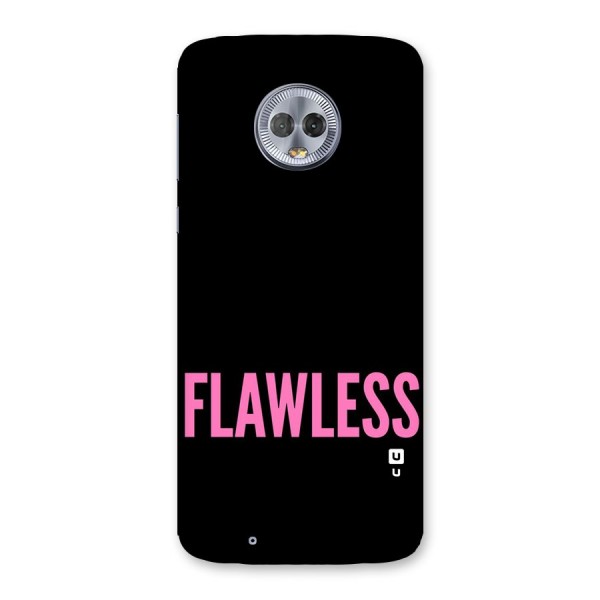 Flawless Pink Design Back Case for Moto G6