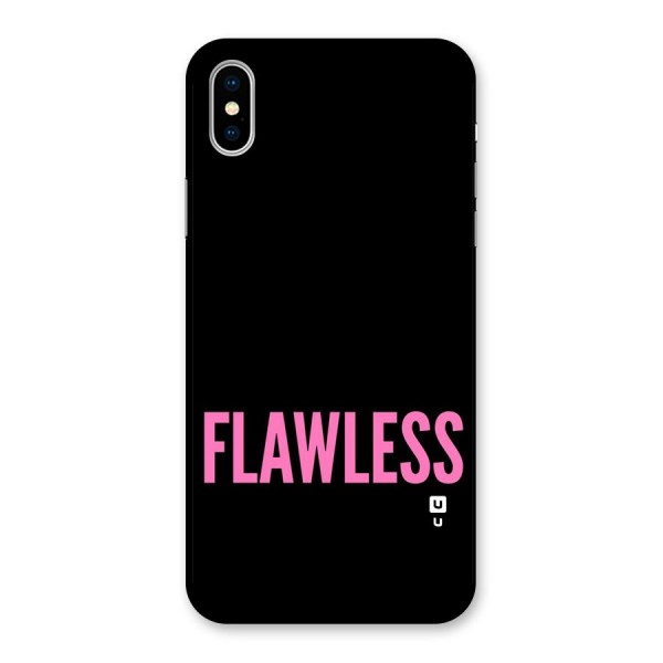 Flawless Pink Design Back Case for iPhone XS