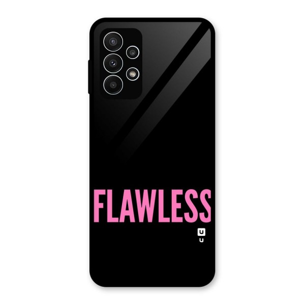 Flawless Pink Design Glass Back Case for Galaxy A23