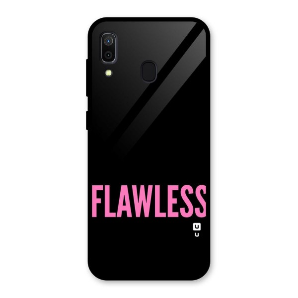 Flawless Pink Design Glass Back Case for Galaxy A30