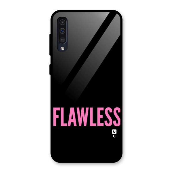 Flawless Pink Design Glass Back Case for Galaxy A50s