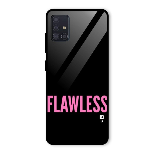 Flawless Pink Design Glass Back Case for Galaxy A51