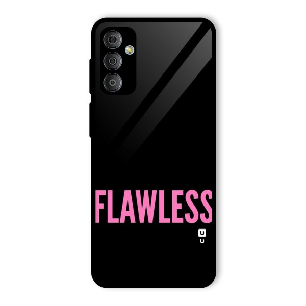 Flawless Pink Design Glass Back Case for Galaxy F23