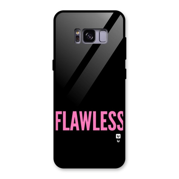 Flawless Pink Design Glass Back Case for Galaxy S8