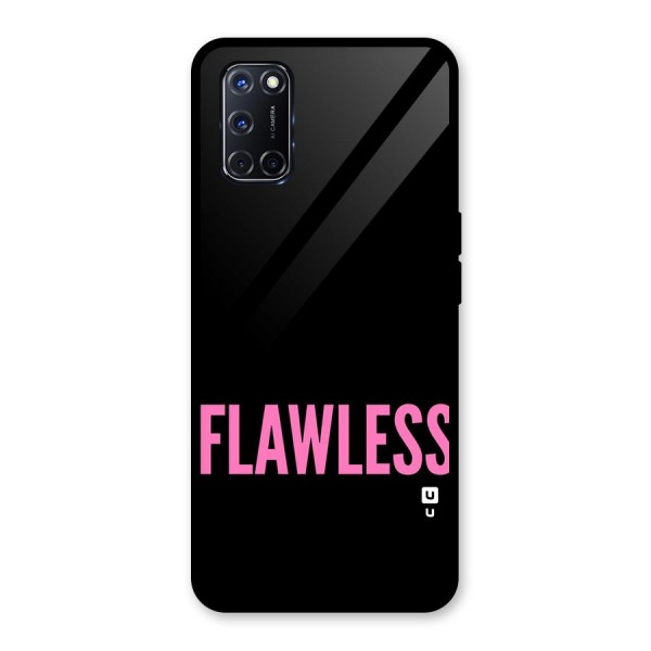 Flawless Pink Design Glass Back Case for Oppo A52