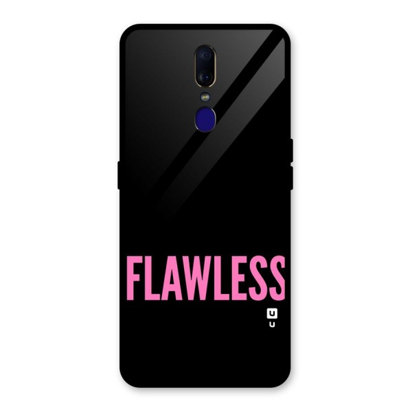 Flawless Pink Design Glass Back Case for Oppo F11