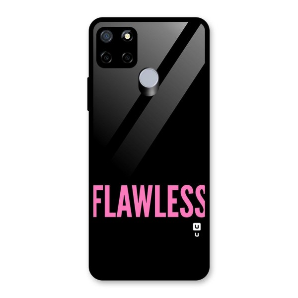 Flawless Pink Design Glass Back Case for Realme C15